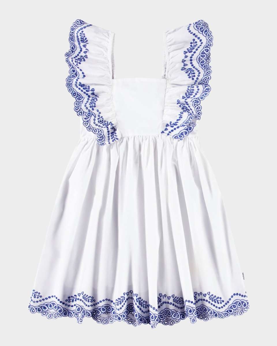 Girl's Clementine Ruffle Dress, Size 3T